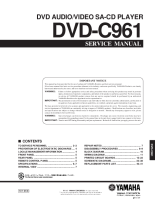 Yamaha DVDC-961 - Service Manual 
